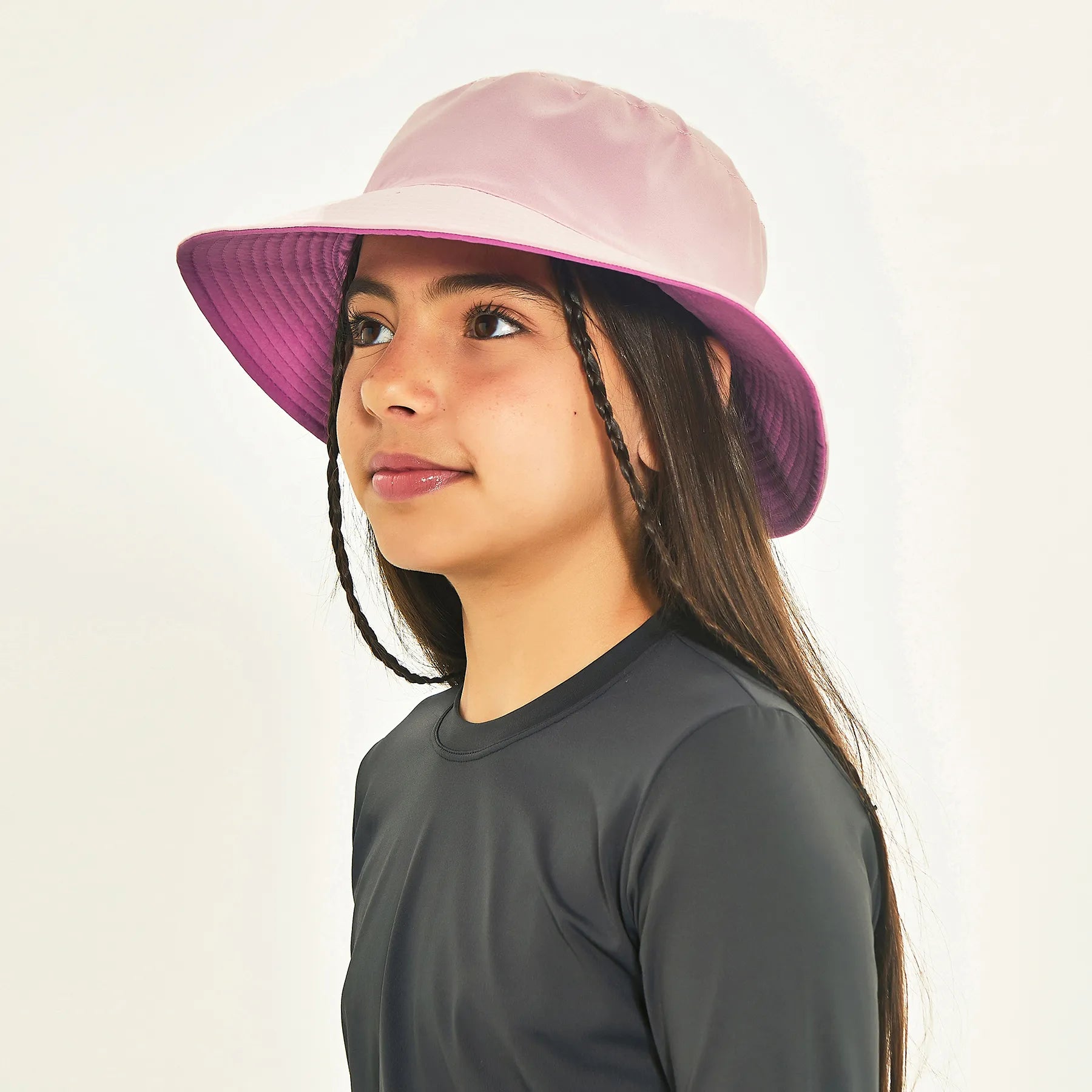 Chapéu Infantil UV Com Proteção Solar Califórnia - ROSA BEBÊ/FRAMBOESA