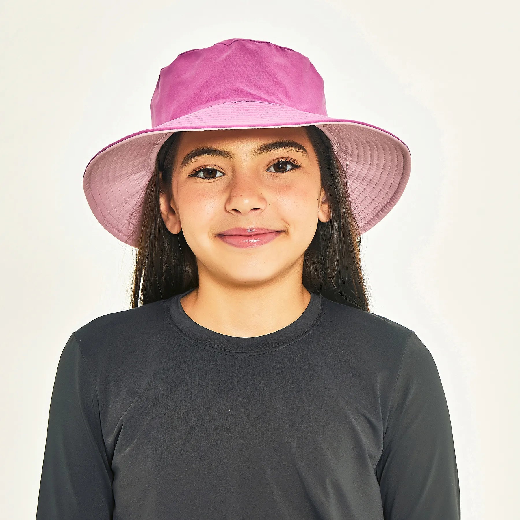 Chapéu Infantil UV Com Proteção Solar Califórnia - ROSA BEBÊ/FRAMBOESA
