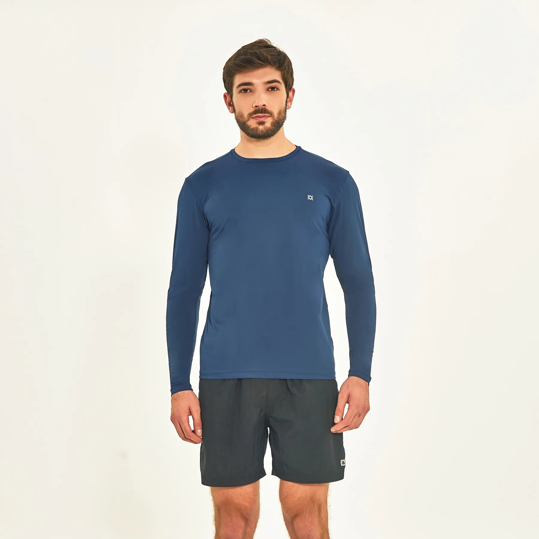 Camisa UV Masculina Com Proteção Solar Uvpro Marinho