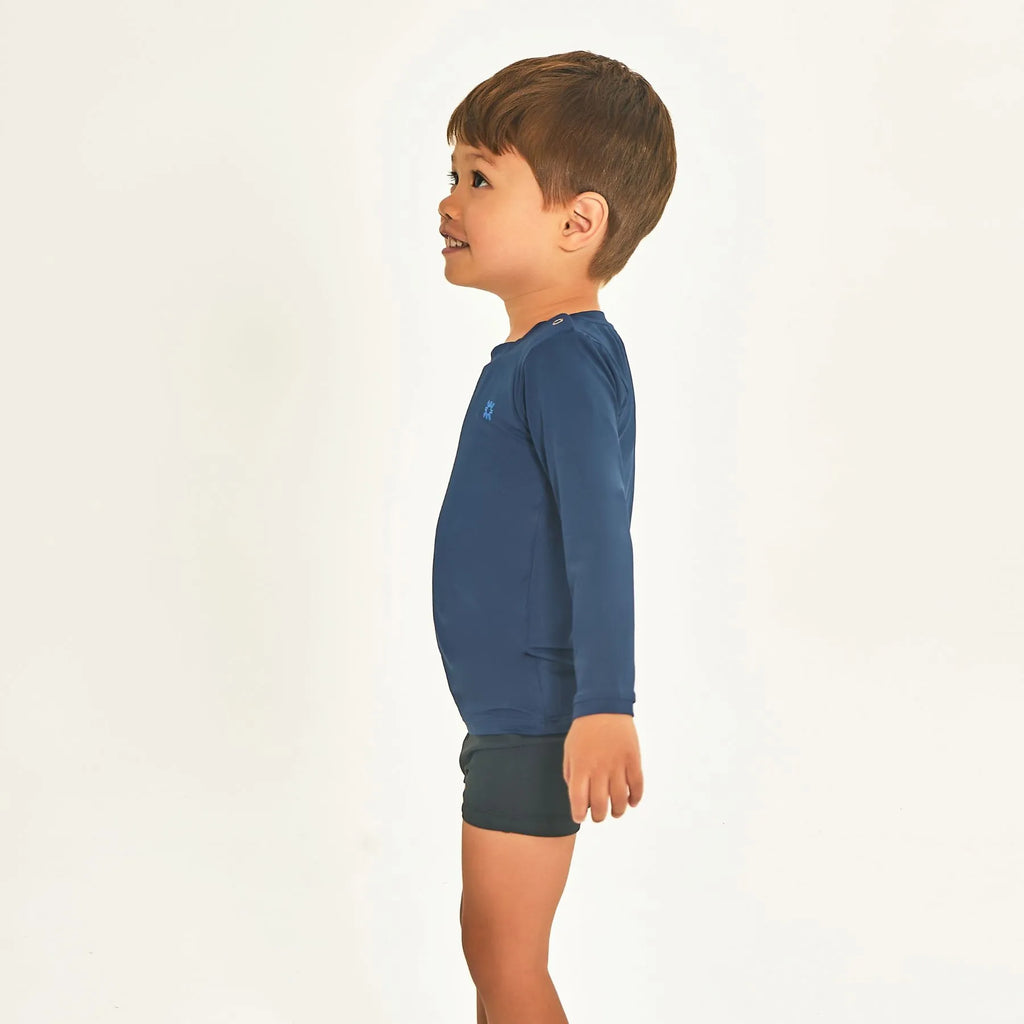 Camisa UV Bebê Com Proteção Solar Marinho