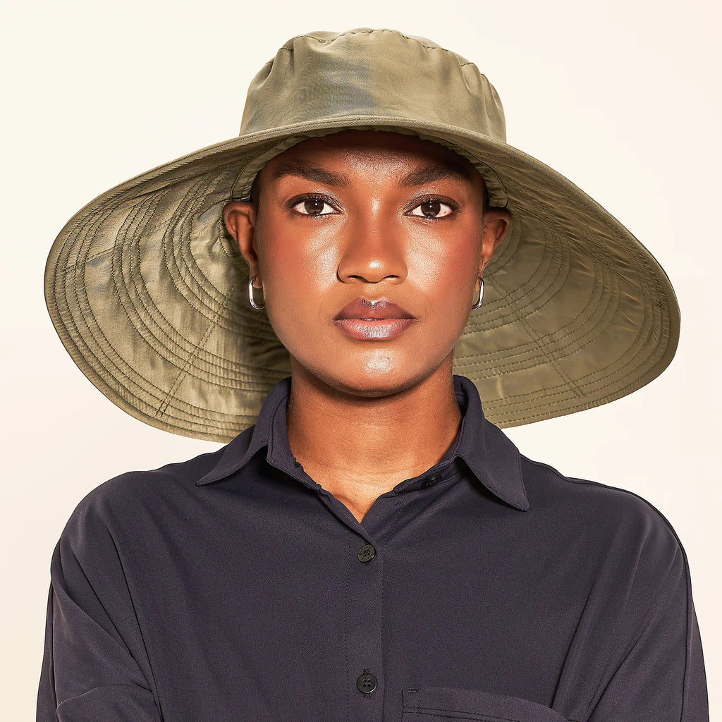 Chapéu UV com Proteção Solar Beverly Hills Verde Militar