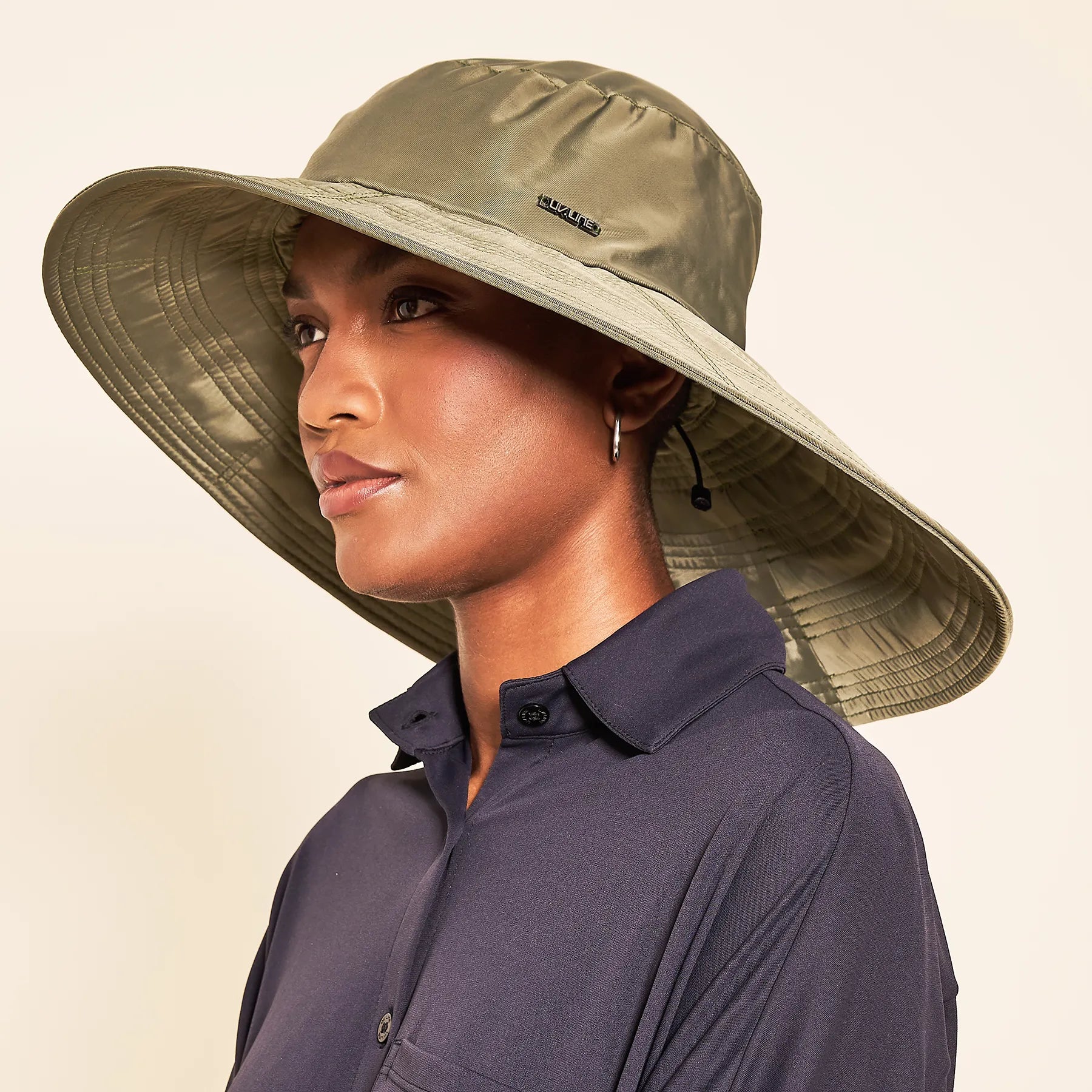 Chapéu UV com Proteção Solar Beverly Hills Verde Militar