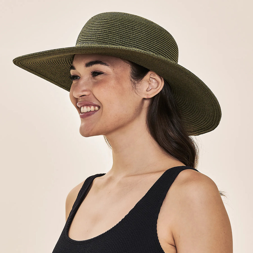 Chapéu Jurerê Com Proteção Solar UV - VERDE MILITAR