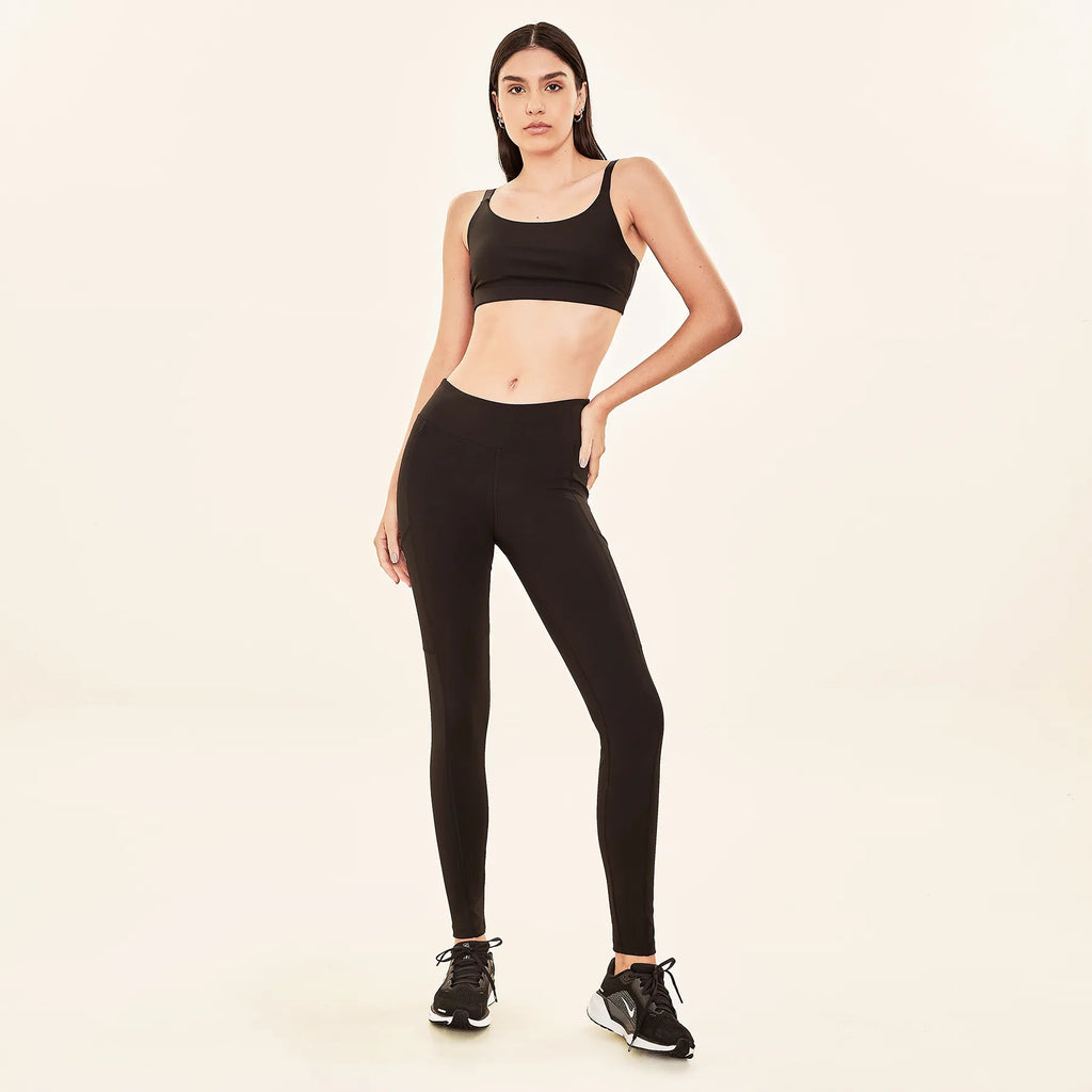 Legging Fit UV com Proteção Solar Aspen - Preto