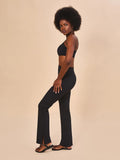Calça Canelada UV Com Proteção Solar FEM - PRETO