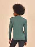 Camisa New Fit Textura UV Feminina Com Proteção Solar ML FEM - VERDE JADE