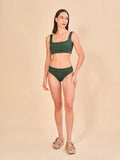Biquíni Conjunto Fit Color UV Com Proteção Solar FEM - VERDE CACTO