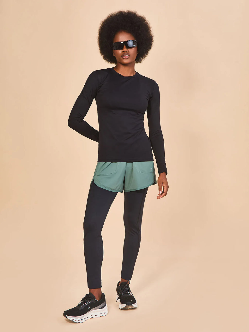 Camiseta Skin Infratherm UV Com Proteção Solar ML FEM - Preto