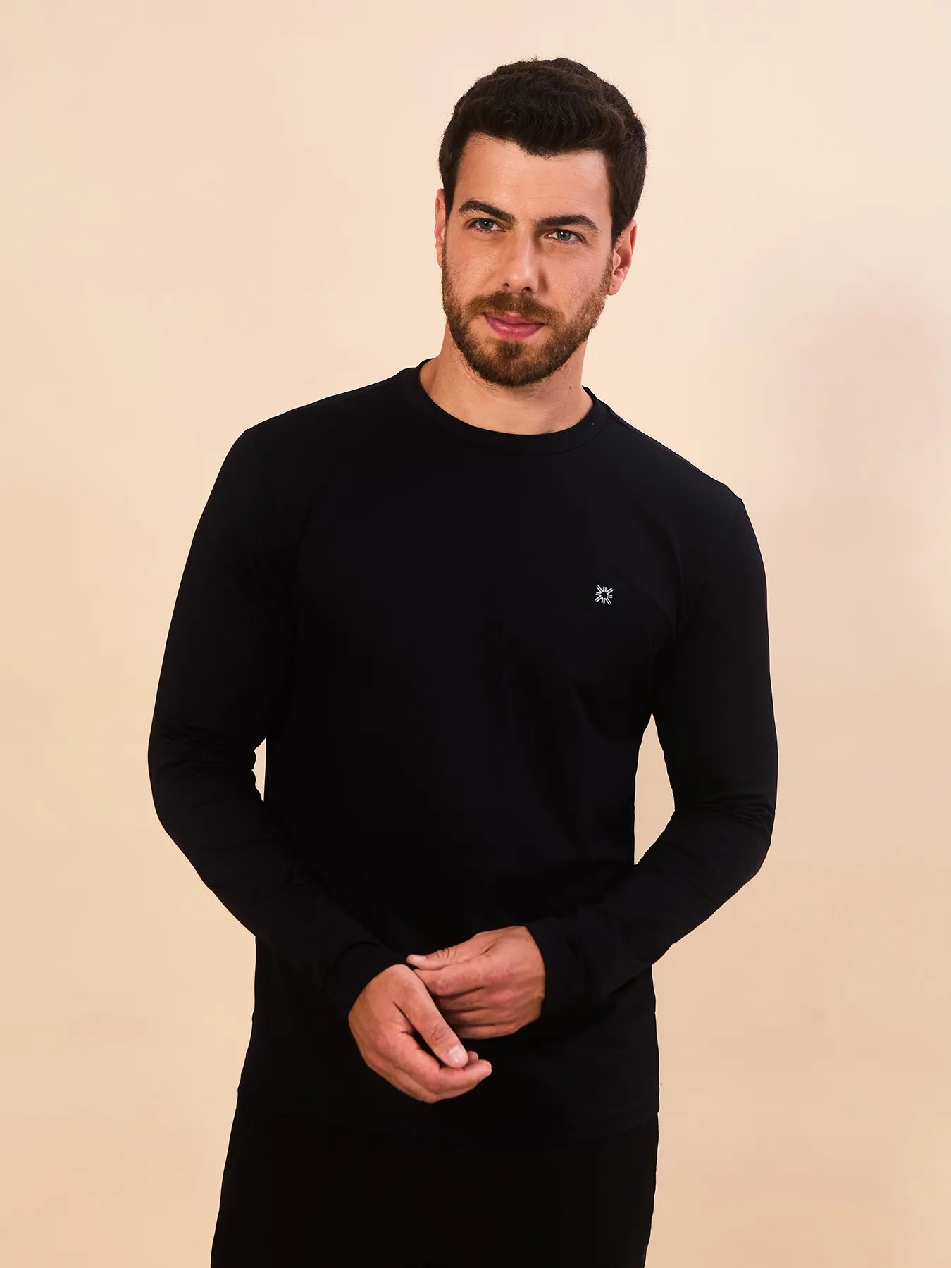 Camiseta Skin Infratherm UV Com Proteção Solar ML MASC - Preto