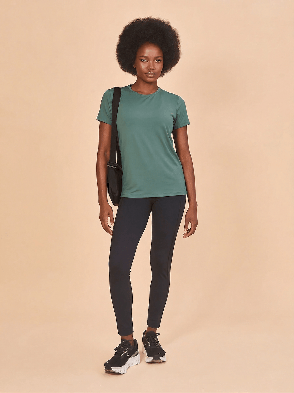 Camisa New Fit Textura UV Feminina Com Proteção Solar MC FEM - VERDE JADE