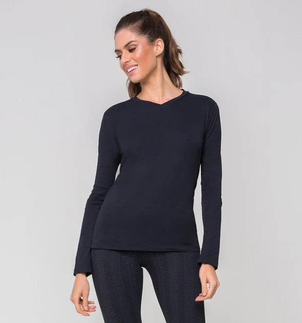 Camiseta Sport Fit Manga Longa Feminina