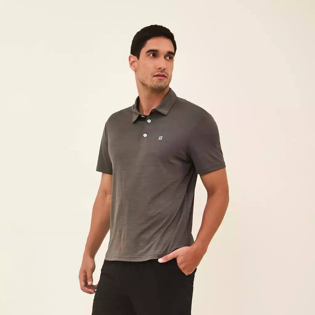 Camisa UV Polo Masculina Com Proteção Solar