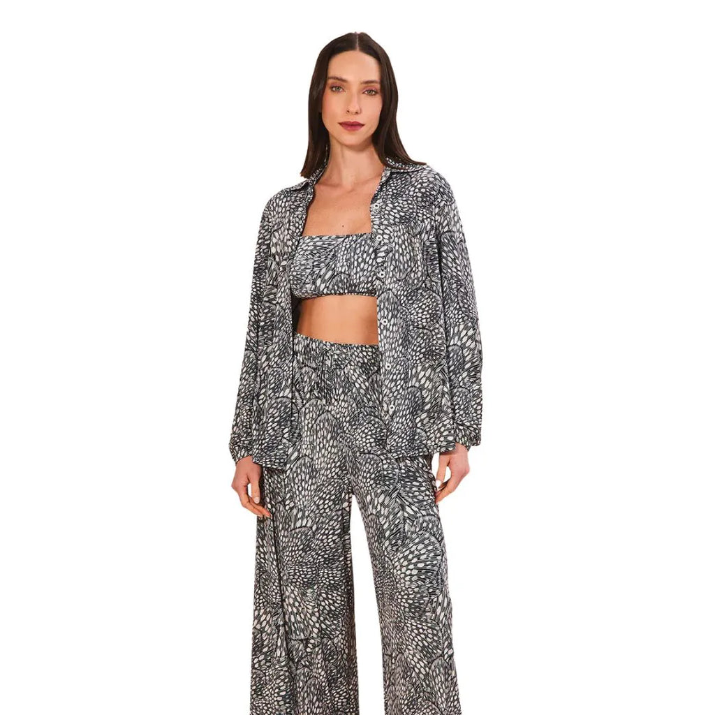 Camisa Feminina UV Line Vitória Asas 26 Estampa Manga Longa Proteção Solar