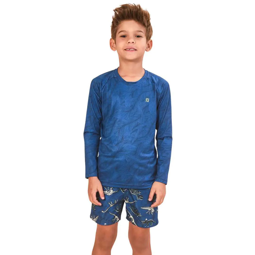 Camiseta Infantil Acqua Dino Skeleton I26 ML